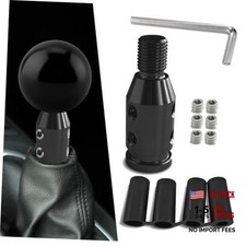 Car Shift Knob Adapter, Aluminum Alloy Automatic Shifter Adapter, Black