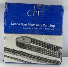 CTT 50-1 Roller Chain 10 FT Single Strand Industrial Drive Chain thumbnail 2