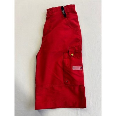 OTB One Tough Brand Kids Red Cargo Shorts Size 6 Performance Multi Pocket