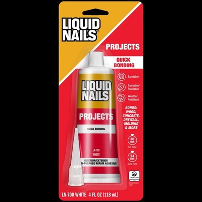 Liquid Nails LN-700 4 Small Projects and Repairs Adhesive 4 oz. (Pack of 6)