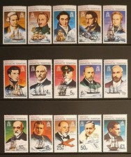 British Antarctic Territory stamps 1973 Explorers set of 15 MNH SG64-78
