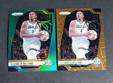ELIZABETH WILLIAMS 2024 Panini Prizm WNBA Basketball Green Orange Laser #24 Sky