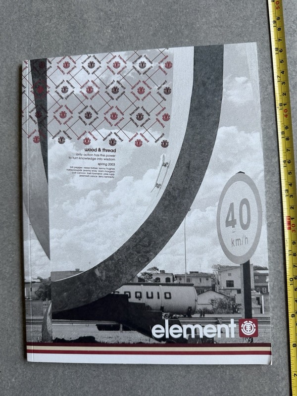 VINTAGE SKATEBOARD ELEMENT CATALOG SPRING 2003 BAM TOSH TOWNEND NATAS KAUPAS