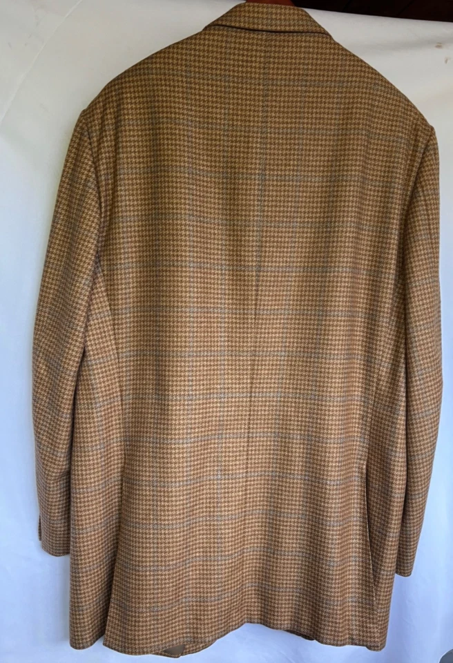 ABRIGO DEPORTIVO BLAZER DE CACHEMIR SEDA ERMENEGILDO ZEGNA FOR WILKES BASHFORD TALLA 58L Foto 3 de 4