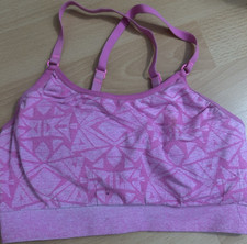 Damen Sport-BH Bustier Gr. S rosa/pink-lila g...