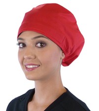 Euro Style Riley Comfort Scrub Cap - Solid Red