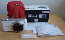 Samsung WB350F 16.3mp Digital Camera 21x Zoom, 3" LCD White EC-WB350FBPWUS works