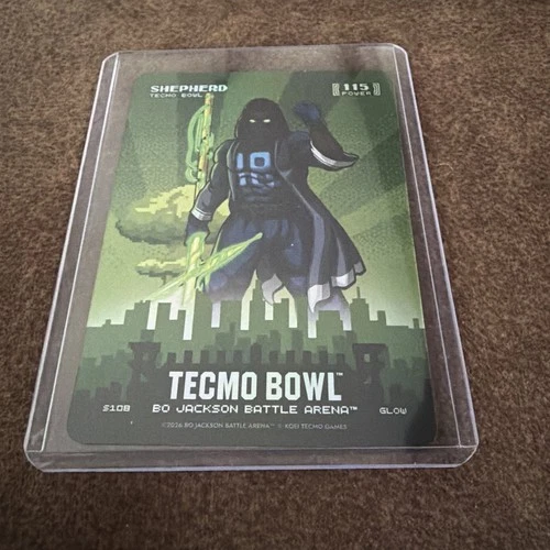 2026 Bo Jackson Battle Arena TECMO BOWL Skyline Battlefoil Glow S108 Shepherd