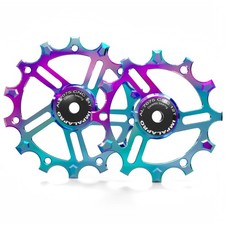 - Set Of 2 Ceramic Jockey Wheels 12t-14t Aluminium 7075 Cnc For 9 To 12 Speed...