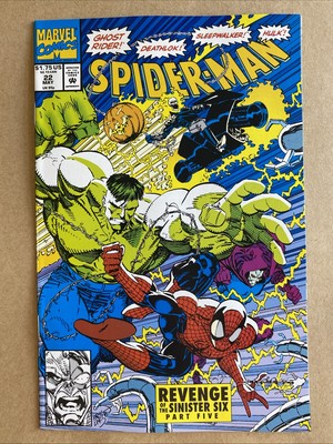 Spider Man 22 (1990 Series) Sinister Six Appearance  Eric Larsen Cover & Art