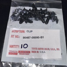 2004-2025 Toyota Bumper Cover Retainer 90467-05090-b1 10 Pack 2004-2025 Toyota Bumper Cover Retainer 90467-05090-b1 10 Pack