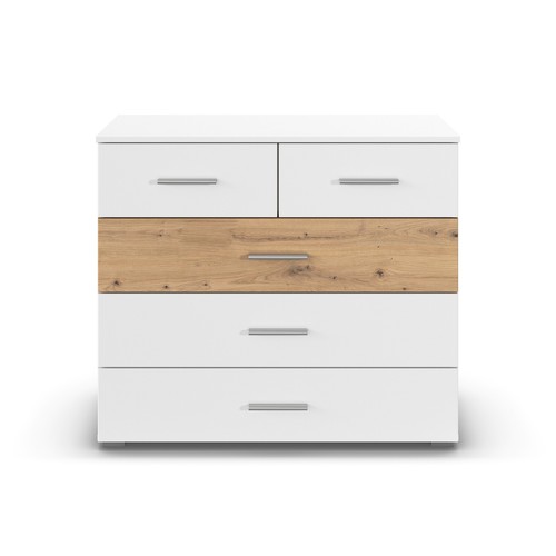 Kommode - weiß - Artisan Eiche - 93 cm breit Sideboard Anrichte Beistellschrank - Bild 4 von 7