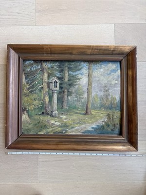Original Vintage Oil Painting From Europe Landscape Signed by Artist