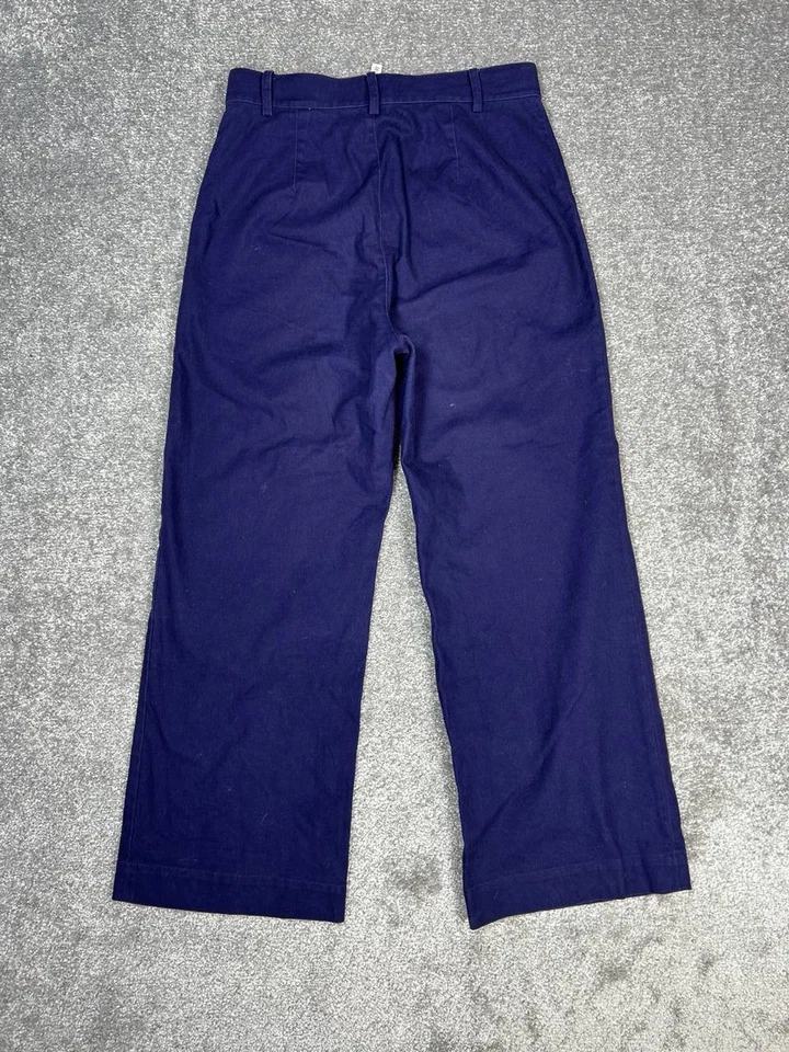 Pantalones And Other Stories Los Angeles Atelier para mujer 8 azules tiro alto pierna ancha Foto 2 de 4