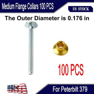 For Peterbilt 379 Hucks & Collars - 3/16'' Medium Flange Collars Pack of 100 US