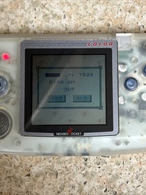 Neo Geo Pocket Color SNK Console Crystal Clear