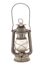 Alte Bat Öllampe Petroleumlampe Nr. 158 DDR Handleuchter Vintage H 28 cm