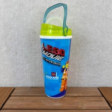 NEW The Lego Movie World California Resort Tumbler Cup with Straw and Handle