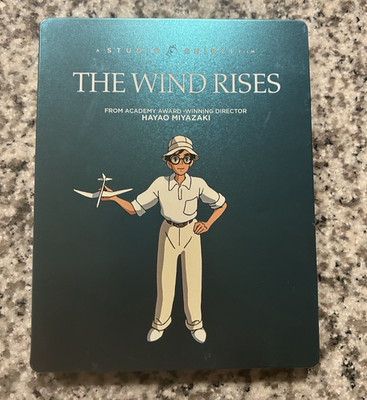 The Wind Rises Steelbook Blu Ray + DVD Tested Studio Ghibli GKIDS Hayao Miyazaki