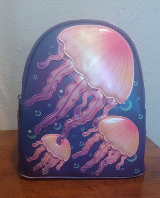 Loungefly SeaWorld Jellyfish Light-Up Mini Backpack