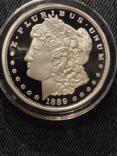 1889 CC Morgan Silver Dollar Proof Coin; National Collectors Mint; Uncirculated