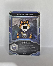 2021-22 Upper Deck MVP #M-4 Sabretooth Buffalo Sabres Mascots Gaming Hockey Card