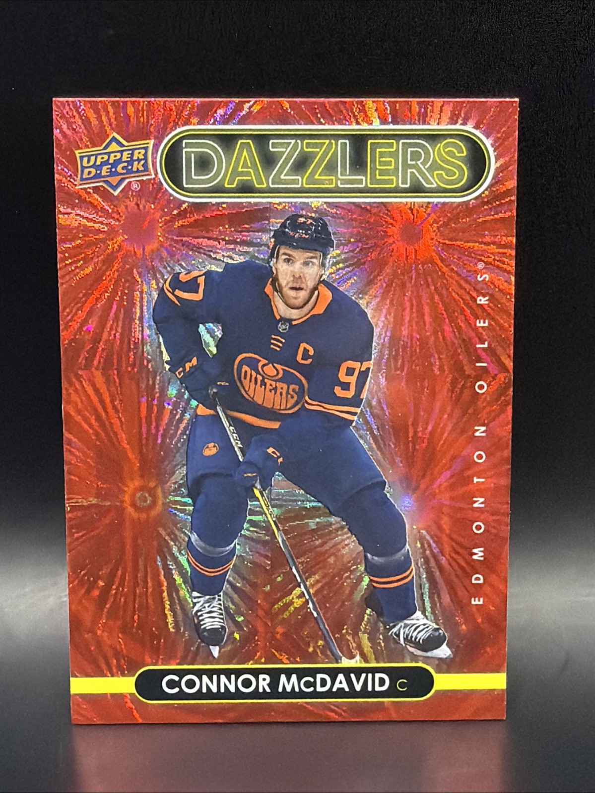 2021-22 Upper Deck Series 1 - Dazzlers Connor McDavid #DZ-19 Red