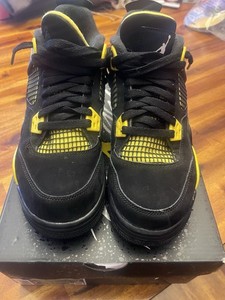Black and Yellow Jordan 4 Size 7 | eBay