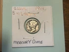 1944 Mercury Dime , 90% Silver ,error On B Of Liberty, priced a little over melt