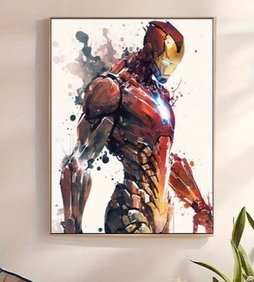 Avengers großes Leinwand Wandbild DRUCK Iron-Man Weihnachten XMAS Geschenke Endspiel Deko