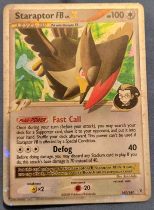 Pokémon TCG Staraptor FB LV.X Holo 147/147 Platinum Supreme Victors LP