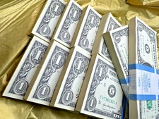 (10) Brand NEW ONE DOLLAR BILLS - PACK OF 10 $1 BILLS REAL MONEY