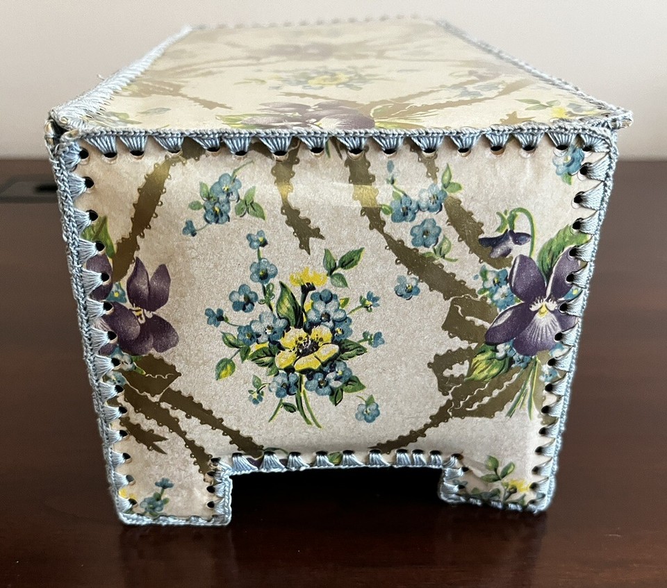 Vintage Crochet Box for Sewing Kit or Greeting Cards eBay
