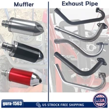 Exhaust Pipe with Muffler For Honda GX160 GX200 Predator 212cc 196cc/6.5HP KT196