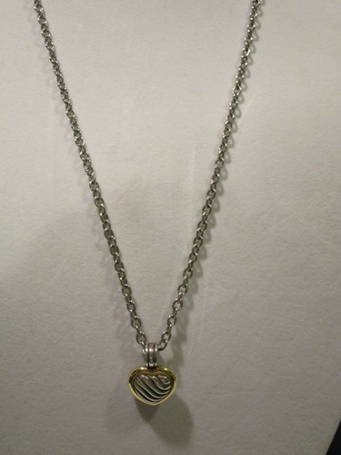 David Yurman Sterling/18kt Gold Heart 