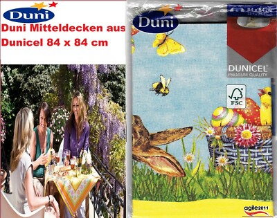 Duni Mitteldecken Ostern, 84 x 84 cm DECKCHEN,TISCHLÄUFER,LÄUFER,TISCHDECKE