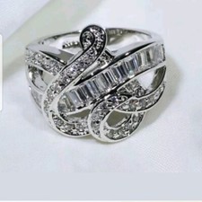 925 Sterling Silver CZ Heart Ring For Women