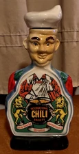 Vintage Jim Beam Chili Society 1976 Decanter Empty~With Recipe~374