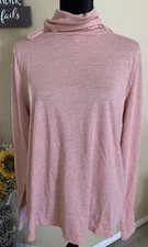zuda Turtleneck with Face Covering-Rose Tan-Large A458844 NEW