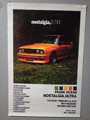 Frank Ocean Nostalgia, Ultra Album Cover Canvas Poster Hip Hop