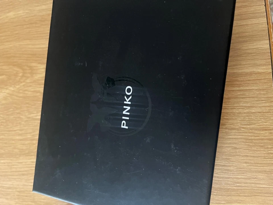 NUOVO - Portafoglio PINKO Donna Pelle Cioccolato/Viola - Immagine 2 di 3