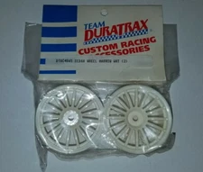 Team Duratrax Narrow Sedan Wheel White Vintage Rc Touring Car DTXC4065
