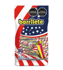 Colombian Barrilete Chewy Candy Tutti frutti 40 sticks