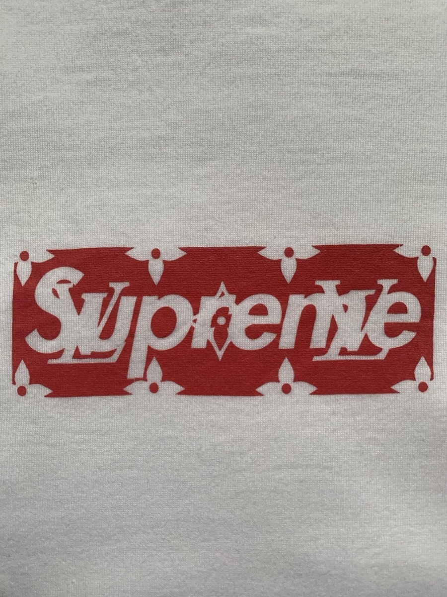 SS17 2017 Supreme LV Louis Vuitton Box Logo Tee Shirt Size