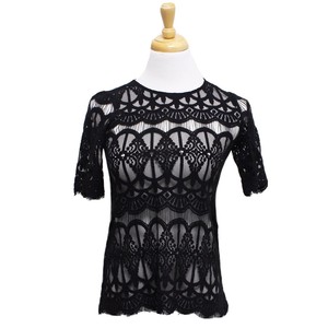bcbg black lace top