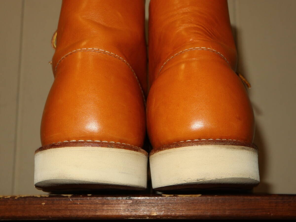 Red Wing 9871 Gold Russet Round Toe Boots Plain Toe US9D Used From 