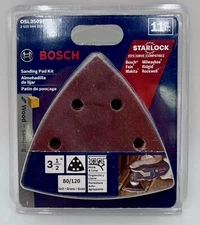 Bosch OSL350SPDK 11 Pc. Starlock Oscillating Multi-Tool Delta Sanding Pad Kit