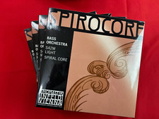 100 Authentic 4 x Set Thomastik Spirocore Bass Strings Set S42W Weich Gauge