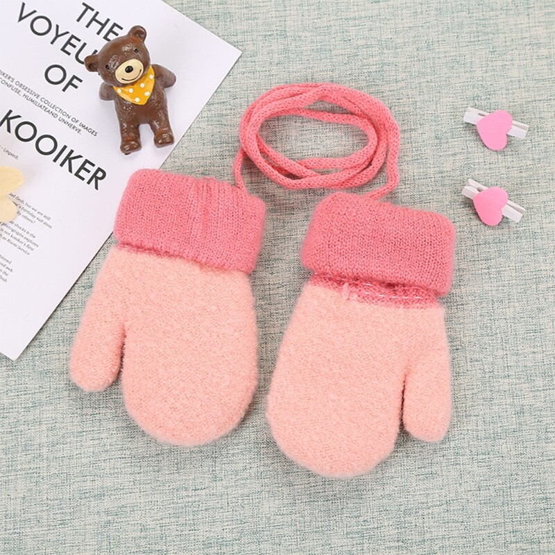 Fleece Lined Gloves Full Finger Lining Mittens for Toddlers Winter