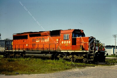Original Kodak Dia   Canadian Pacific CP 6030 SD40-2 at Smith Falls, Ont